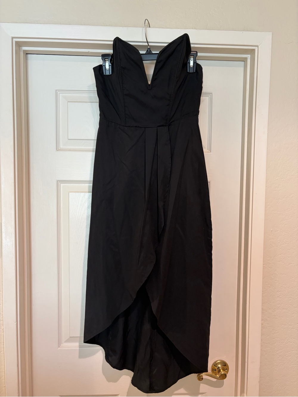 Rehab Black Strapless High-Low Dress